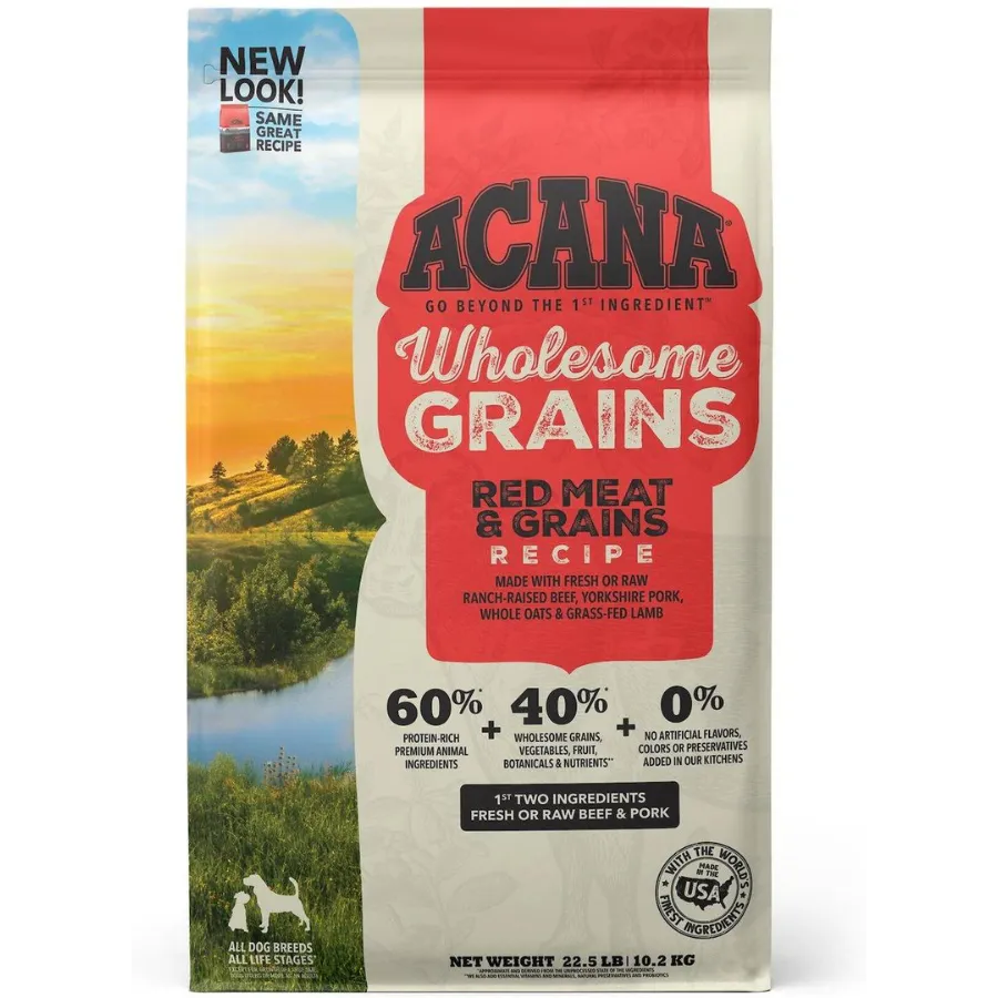 Acana Wholesome Grains Red Meat Recipe Dry Dog Food