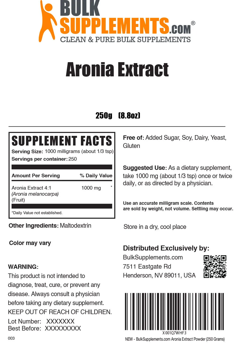 Aronia Extract Powder