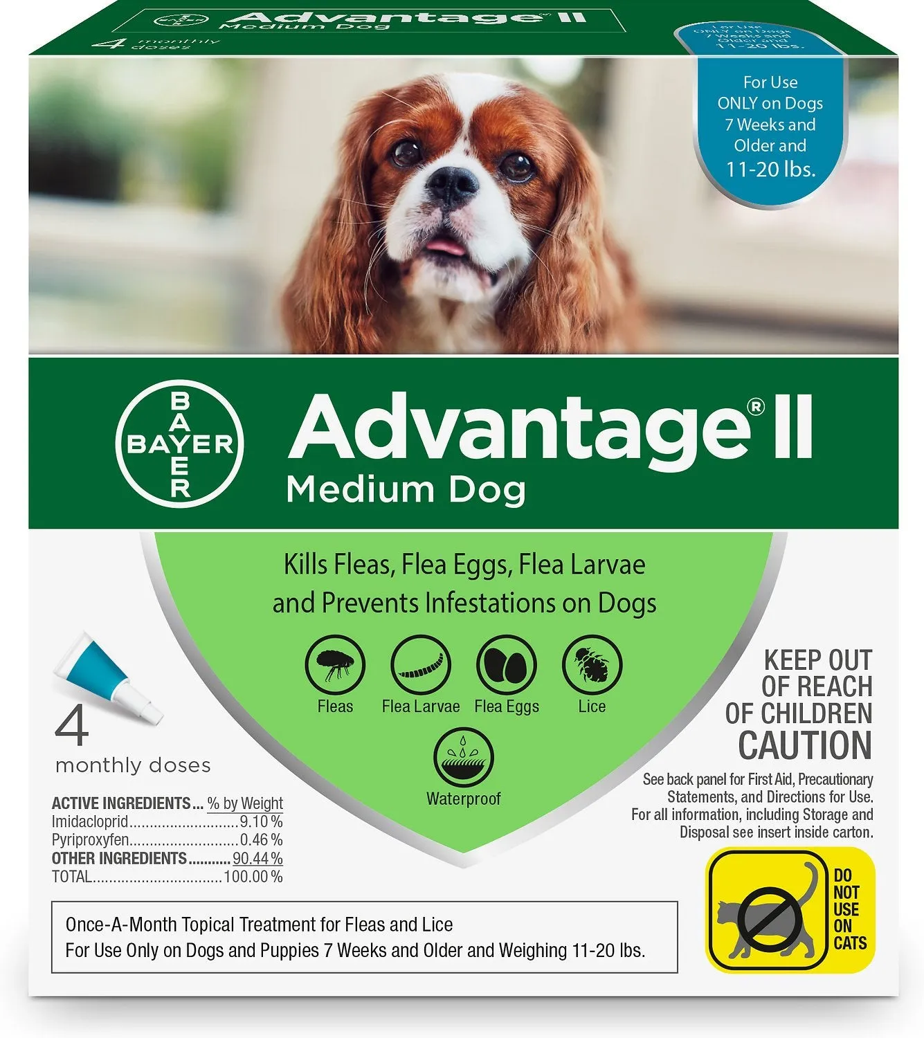 Bayer Advantage II Flea & Lice Preventative for Dogs