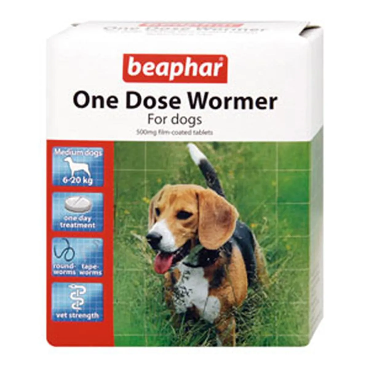 Beaphar | Dog Worm Control | One Dose Wormer Tablet