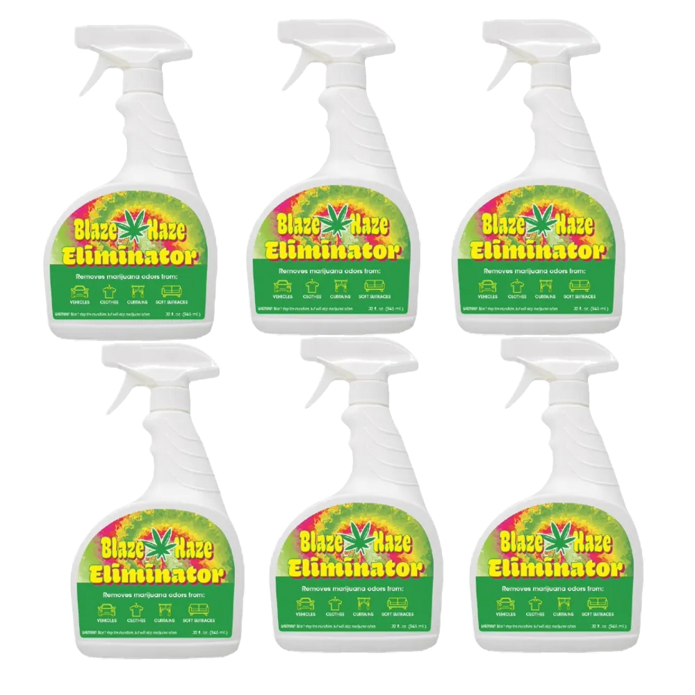 Blaze Haze Eliminator, removes marijuana odors from soft surfaces, 1 Quart