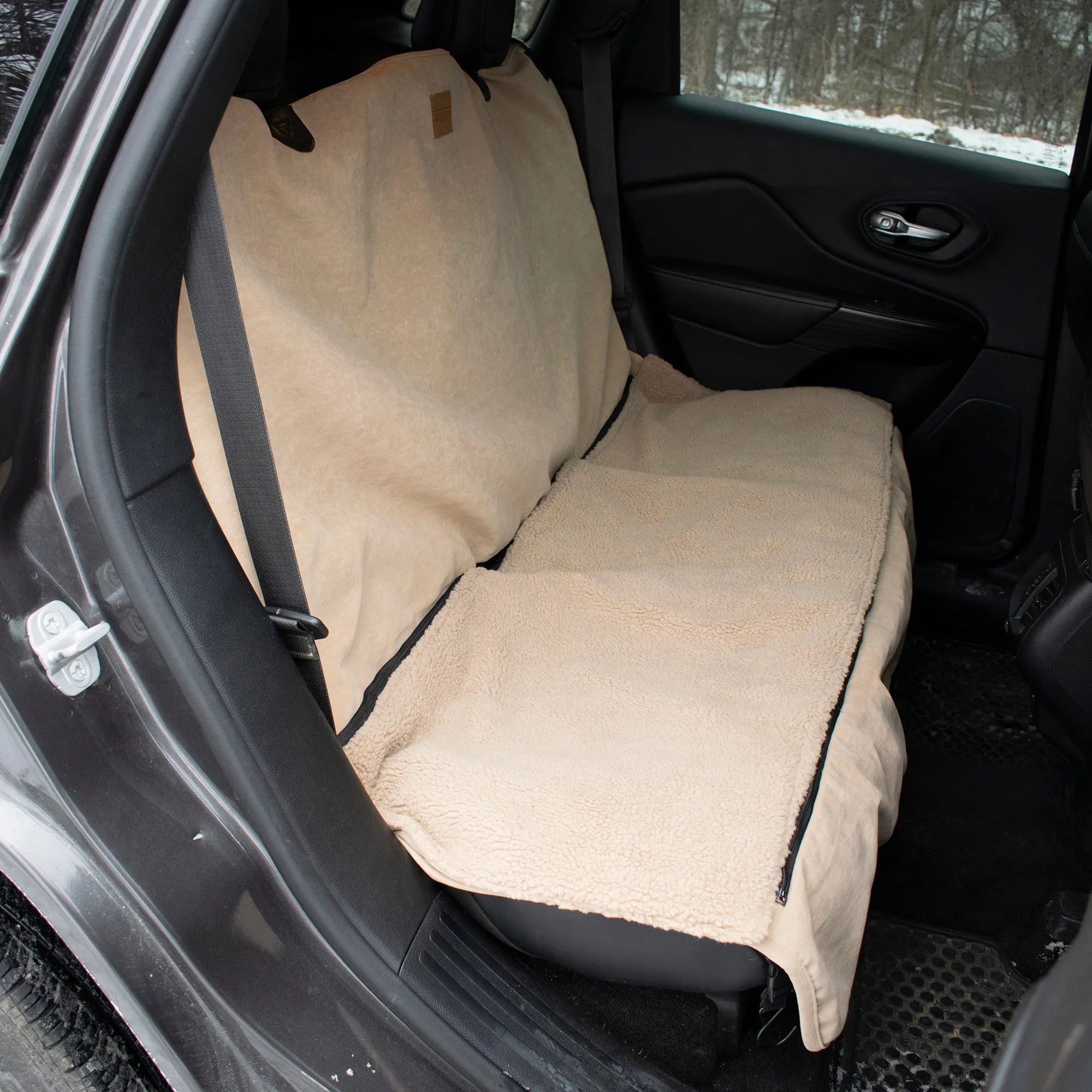 Car Back Seat Protector | Tan