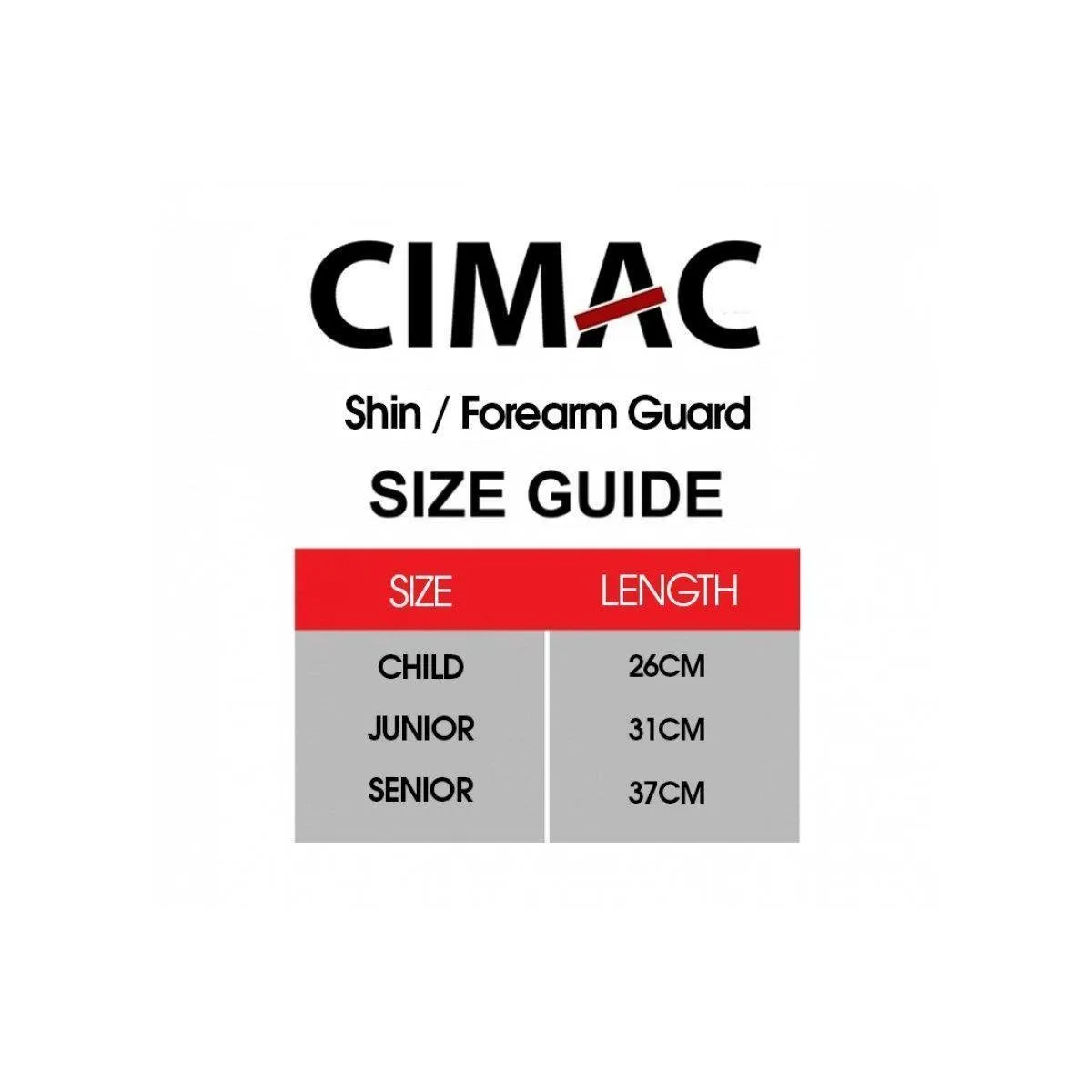 Cimac Elasticated Martial Arts Forearm Shin Guards