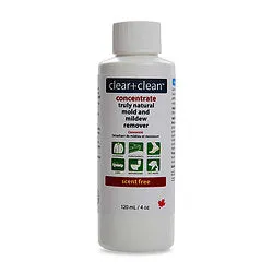 Clear Clean Mold and Mildew Remover Concentrate - Scent Free (120ml)