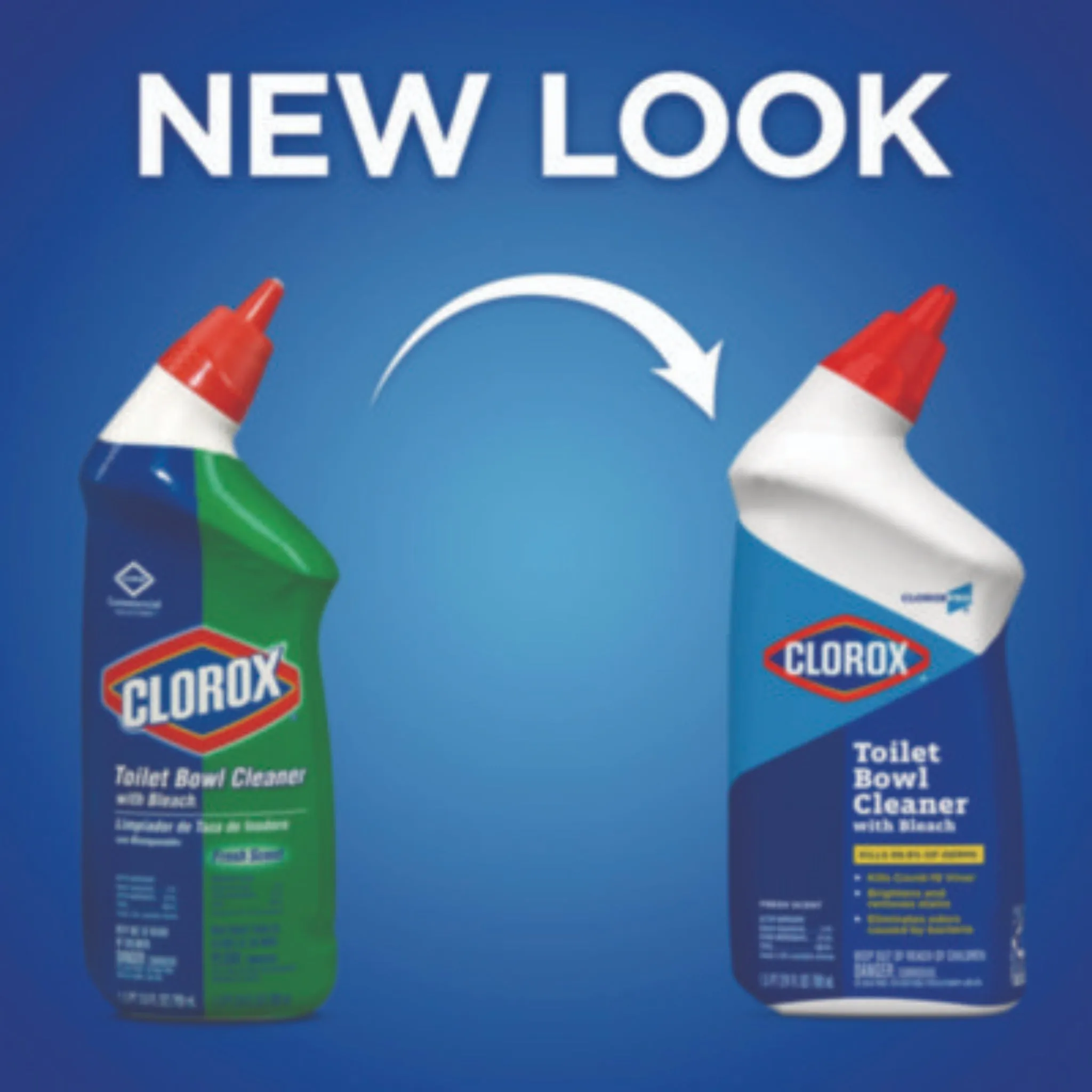 CLOROX SALES CO.  CLO00031CT Toilet Bowl Cleaner with Bleach, Fresh Scent, 24 oz Bottle, Carton of 12