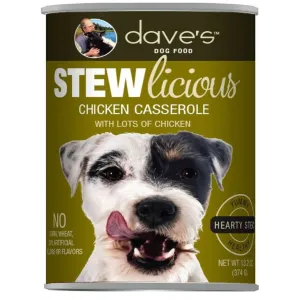 Dave's Pet Food Stewlicious Chicken Casserole Canned Dog Food, 13.2-oz