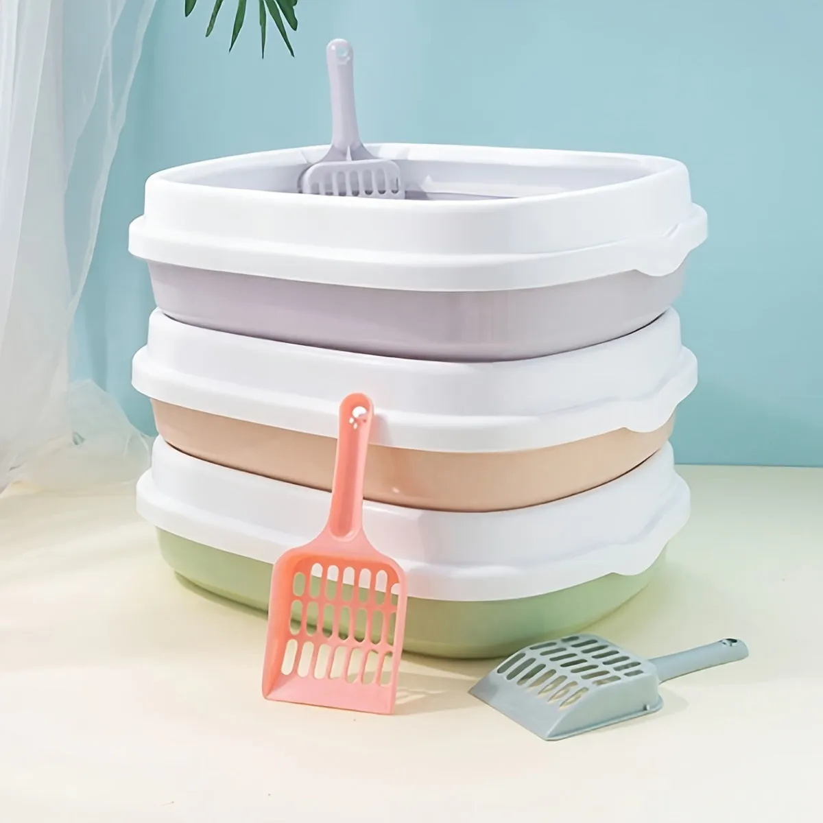 Durable  EasytoClean Cat Litter Box  Shovel