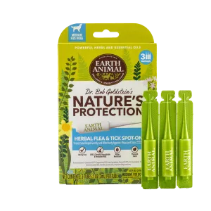 Earth Animal Nature's Protection™ Flea & Tick Herbal Spot-On for Medium Dogs