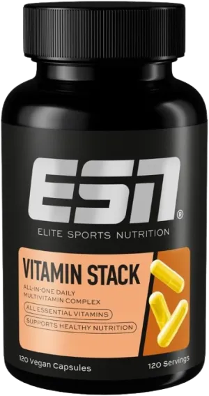 ESN Vitamin Stack - 120 Multivitamin Supplements Capsules for Comprehensive Nutritional Support