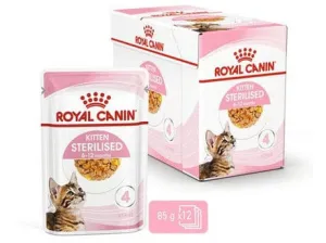 Feline Health Nutrition Kitten Sterilised Jelly 12x85g (WET FOOD - Pouches)