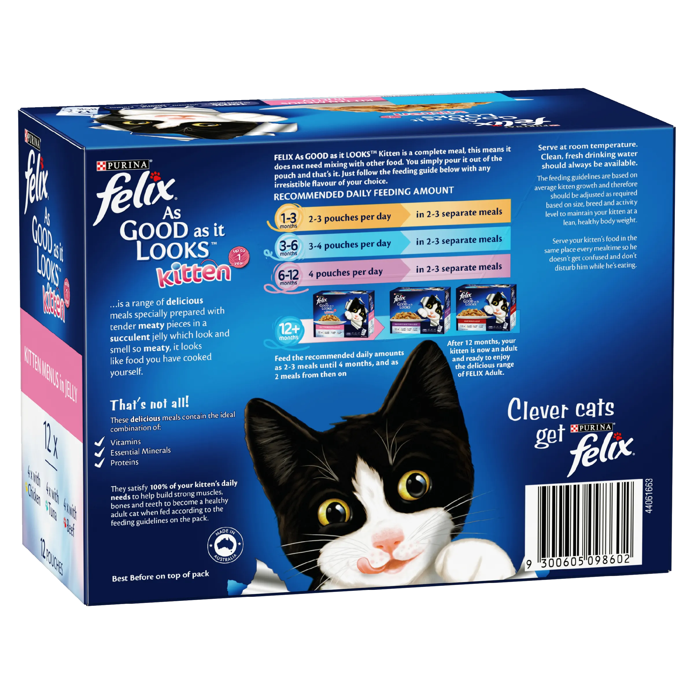 Felix As Good As It Looks Kitten Menu Wet Cat Food 85g x 12