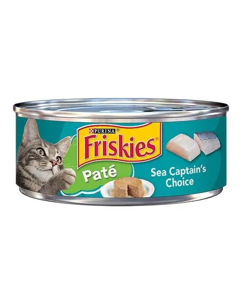 FRISKIES CAT FOOD PATE SEA CAPTAINS CHOCIE 1