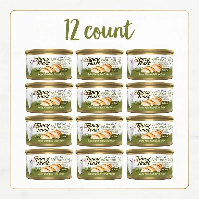 Gourmet Naturals Chicken Wet Cat Food 12 Pack