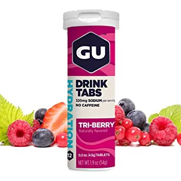 GU Hydration Drink Tabs, 12 Tab Tube