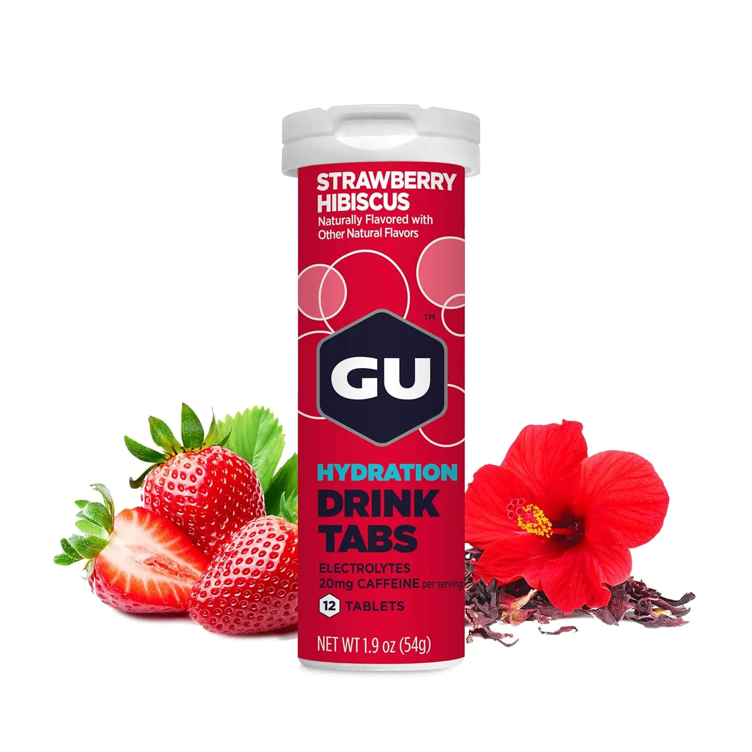 GU Hydration Drink Tabs, 12 Tab Tube