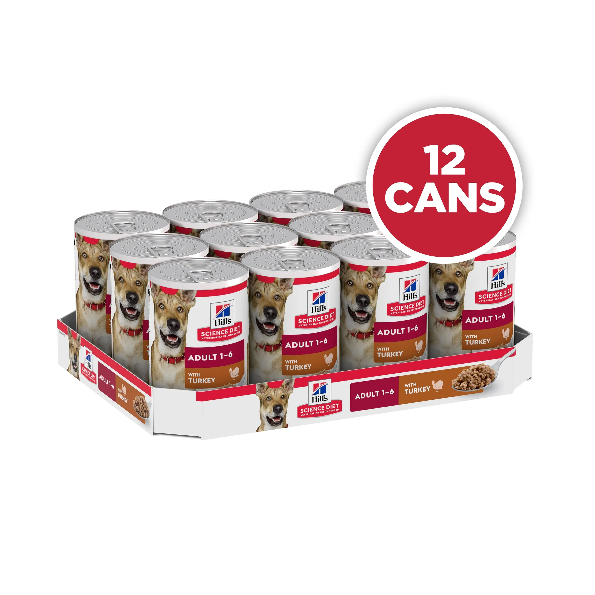 Hill's Science Diet Adult Turkey Canned Dog Food 370g x 12