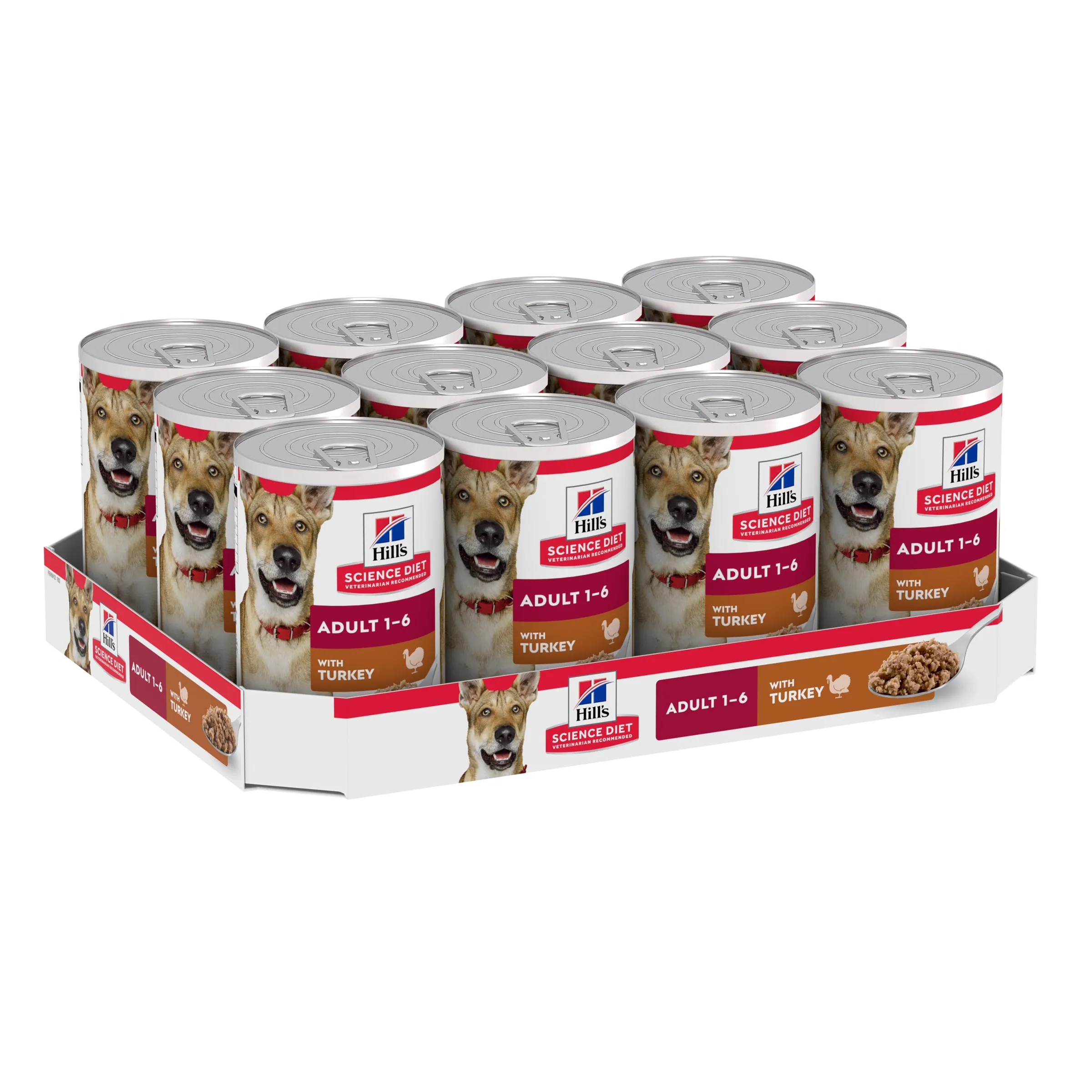 Hill's Science Diet Adult Turkey Canned Dog Food 370g x 12