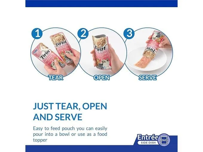 INABA Twin Packs Tuna & Chicken Recipe in Tuna Broth 40g 24 pcs