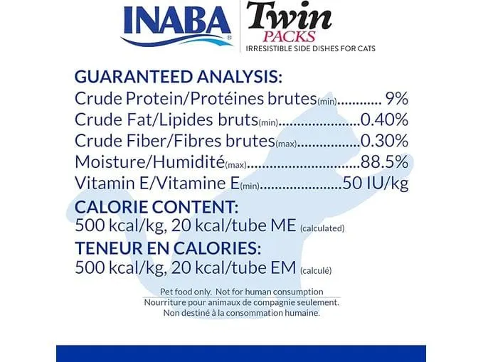 INABA Twin Packs Tuna & Chicken Recipe in Tuna Broth 40g 24 pcs