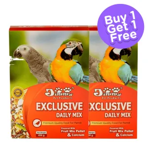 JiMMy Exclusive Daily Mix Parrot Food (Limited Shelf Life) (Buy 1 Get 1)