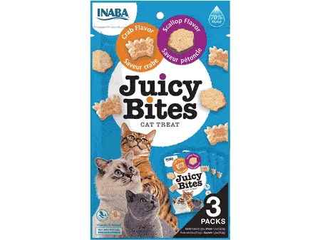 Juicy Bites Scallop & Crab Flavor 3 pouches 33,9g