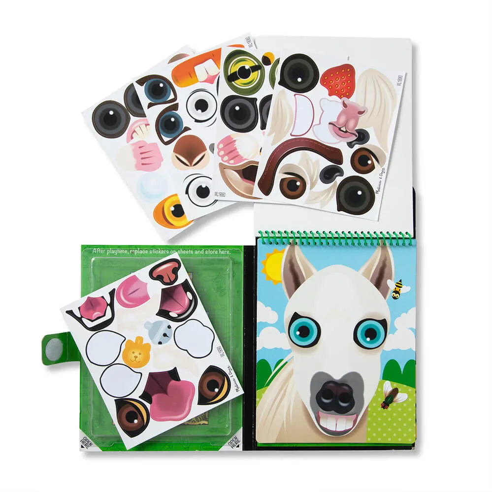 Melissa and Doug Pets Make-a-Face Reusable Sticker Pad