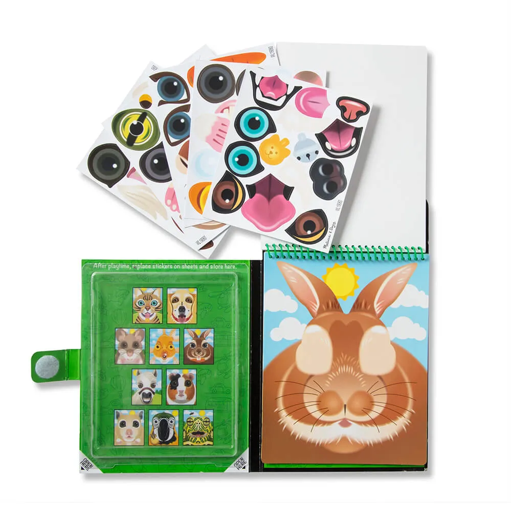 Melissa and Doug Pets Make-a-Face Reusable Sticker Pad