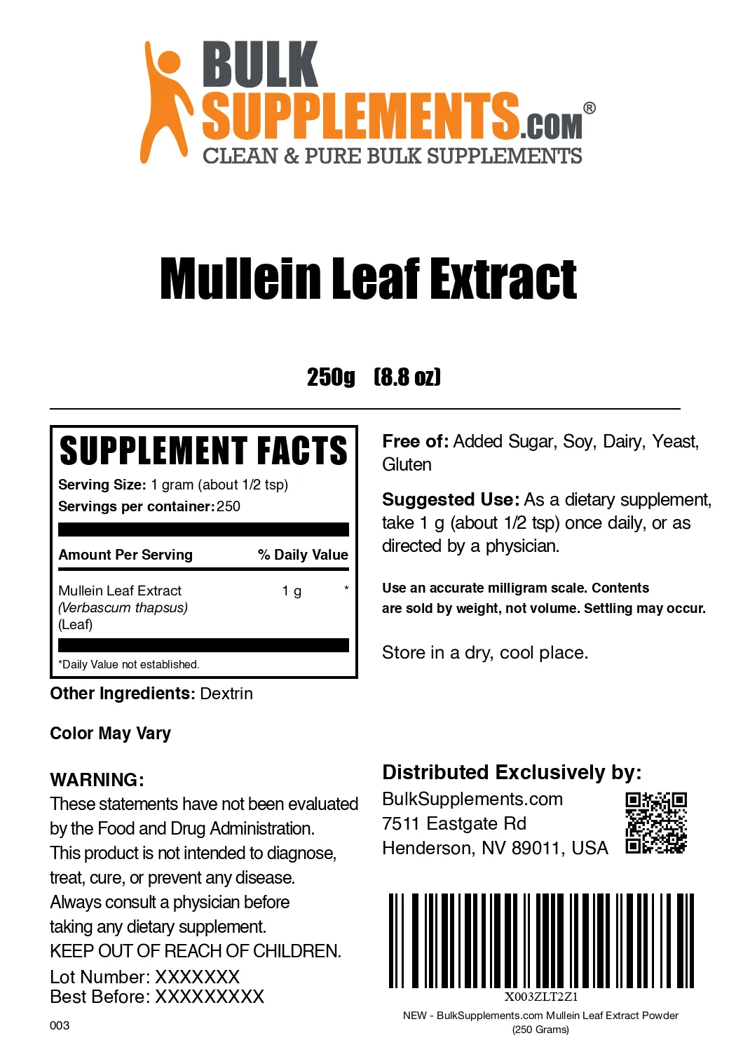 Mullein Leaf Extract Powder