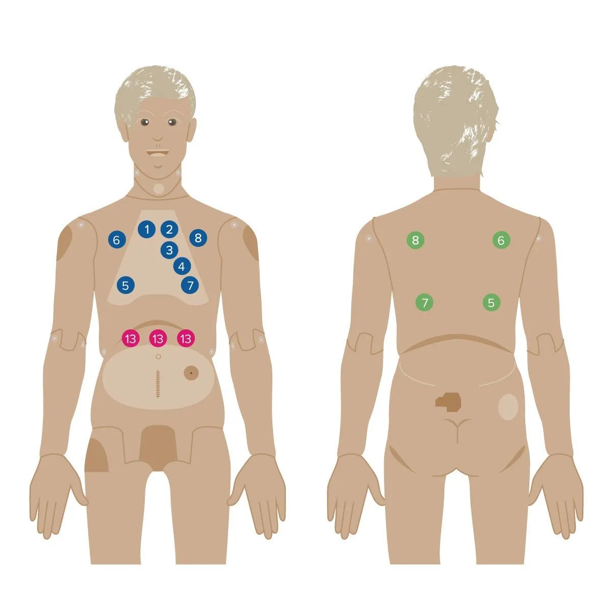 Nikki the Nursing Manikin with Auscultation, Light Skin