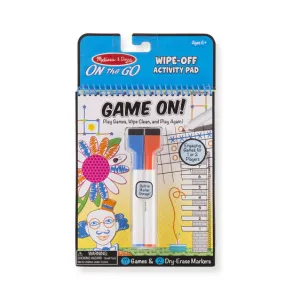 On The Go Wipe-Off Activity Pad: Game On!