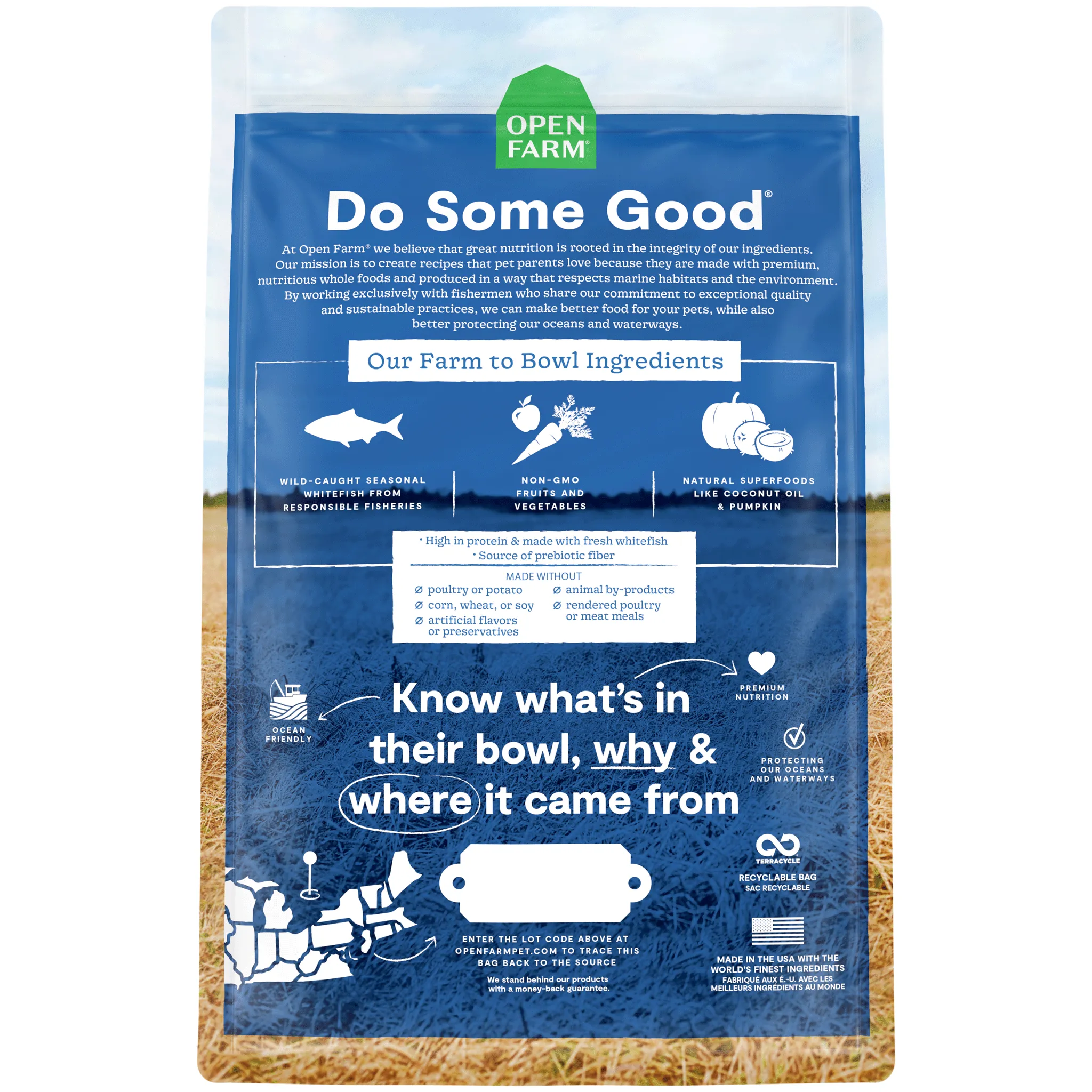 Open Farm Catch of the Season Whitefish & Green Lentil Dry Dog Food