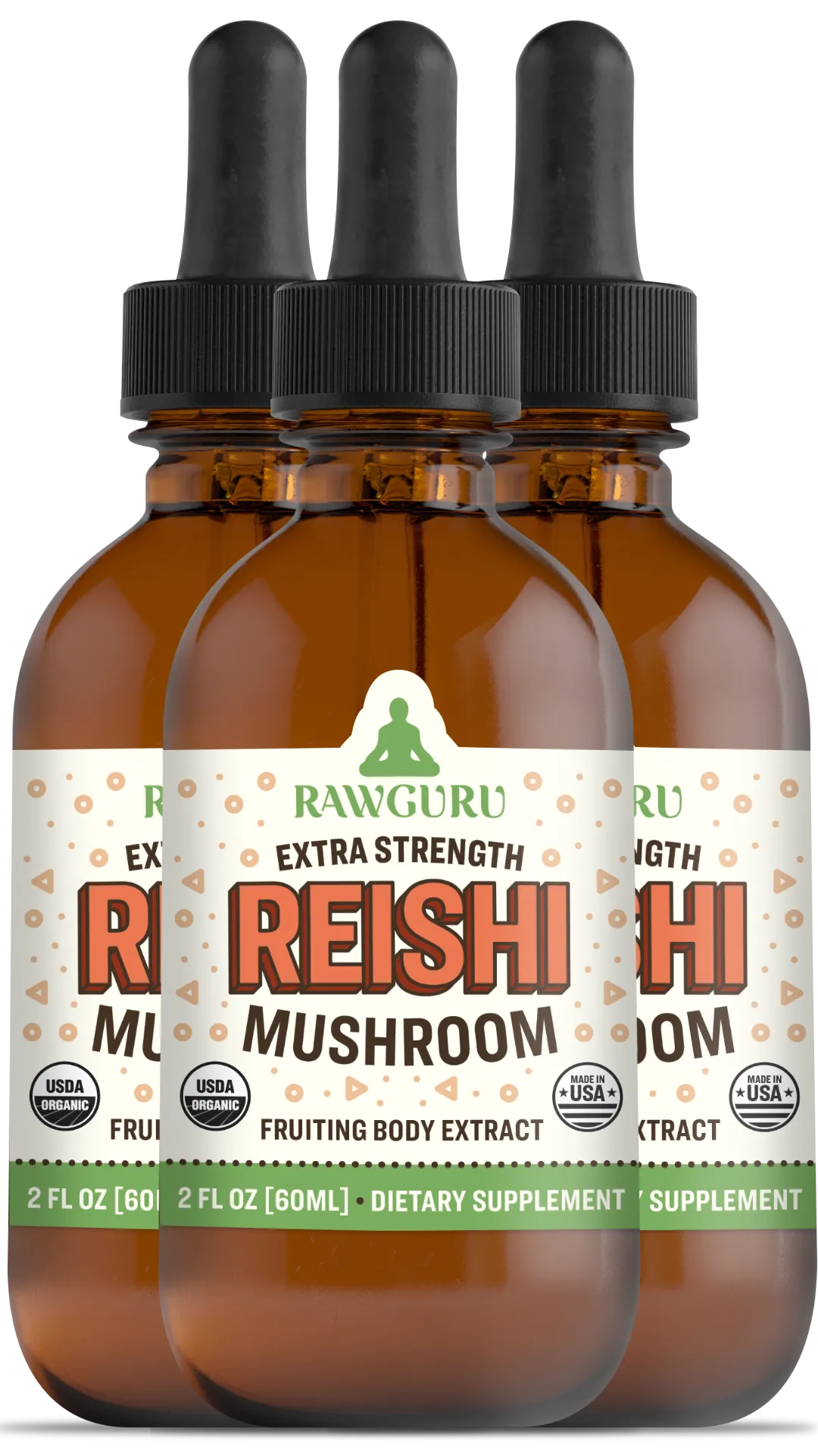 Organic Reishi Mushroom Tincture (3 month supply)