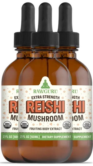 Organic Reishi Mushroom Tincture (3 month supply)