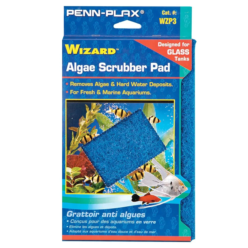 Penn Plax Wizard Cleaning Pad 6x9 inches for Glass Tanks