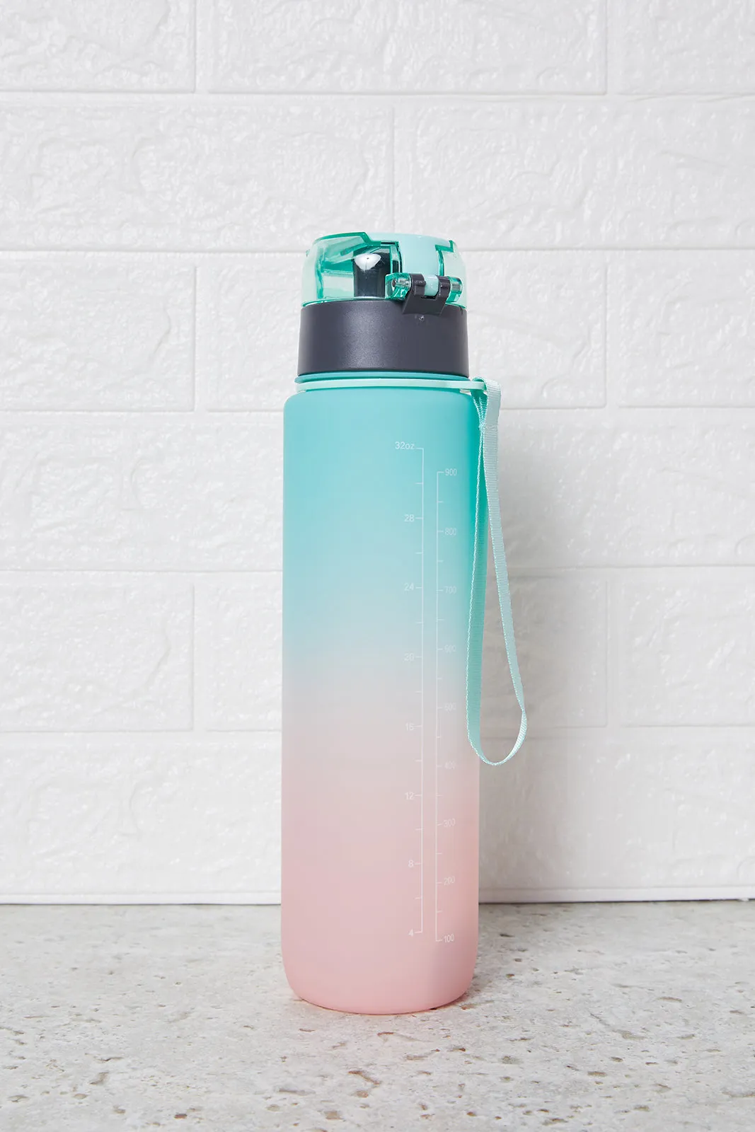 Pink And Blue Printed Water Bottle (1000ml)