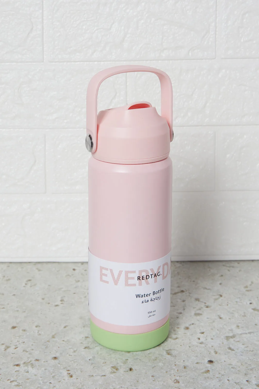 Pink Solid Water Bottle (550ml)