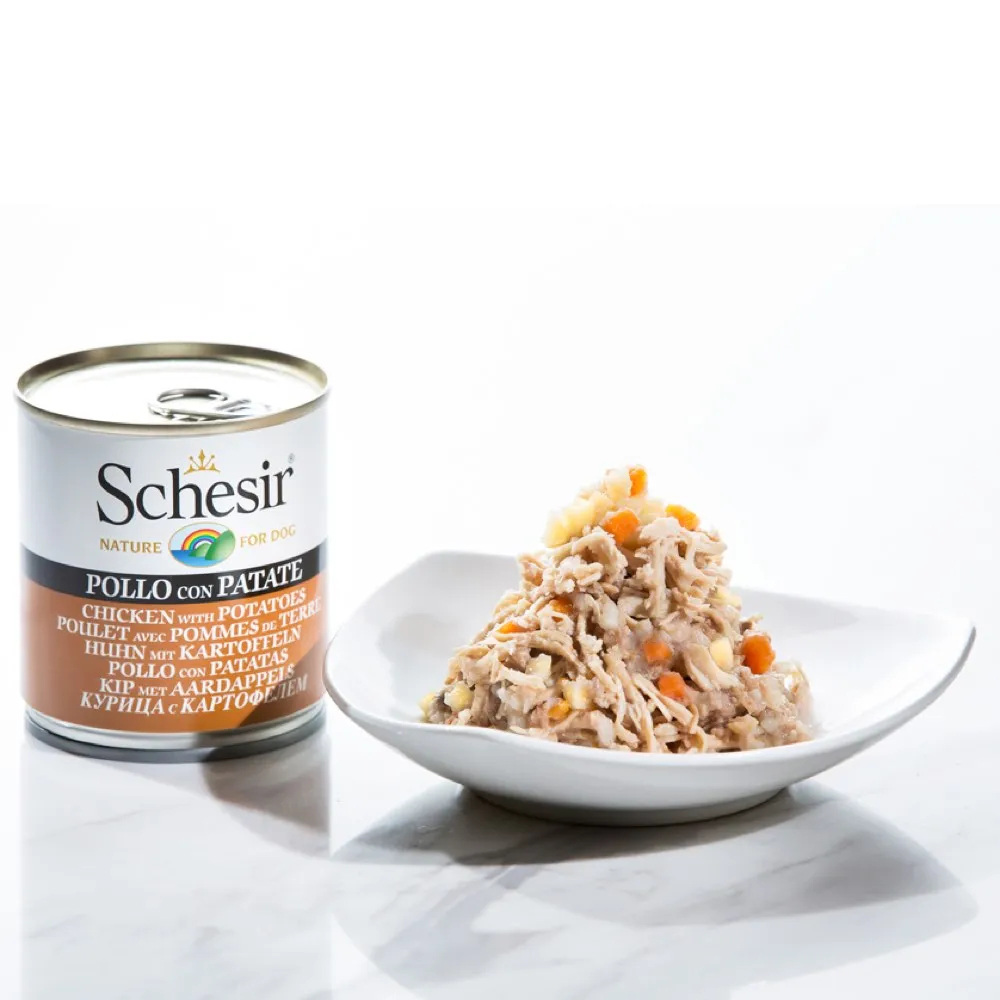 Schesir Chicken with Potatoes Canned Dog Food 285g