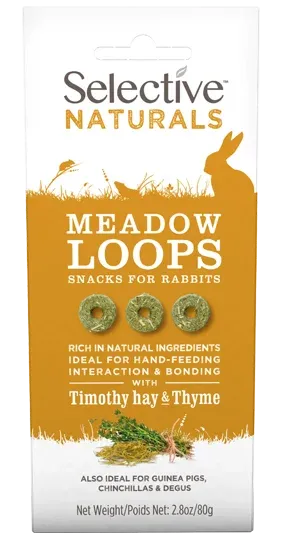 Selective Naturals Rabbit Rabbit Meadow Loops  - Case of 4