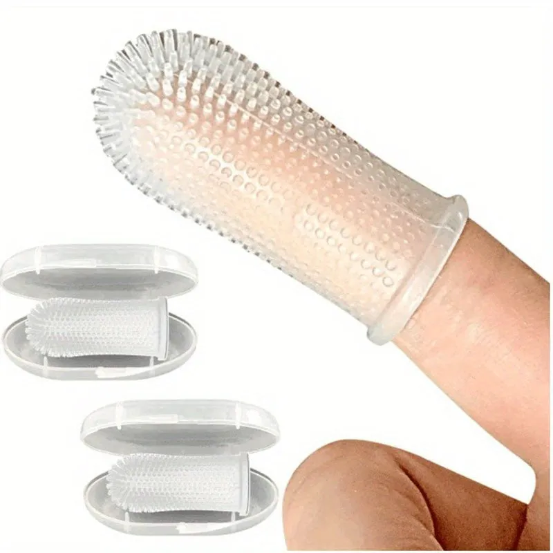 Silicone Fingertip Pet Toothbrush Keep Your Pets Teeth Healthy