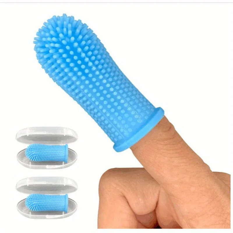 Silicone Fingertip Pet Toothbrush Keep Your Pets Teeth Healthy