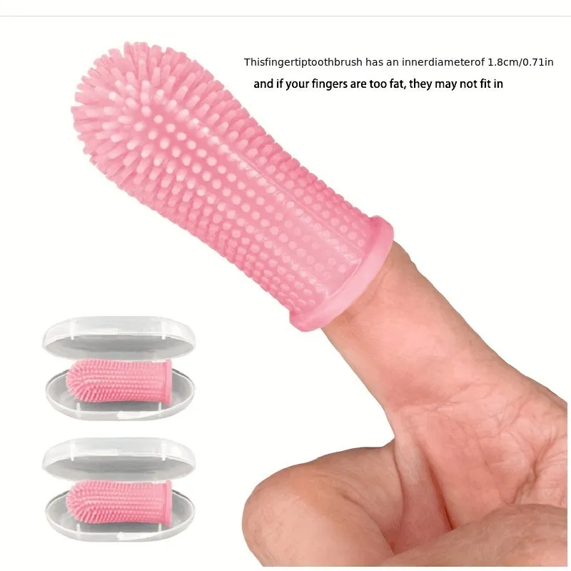 Silicone Fingertip Pet Toothbrush Keep Your Pets Teeth Healthy