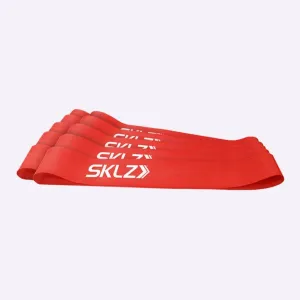 SKLZ Mini Bands - 10 Pack - Red - Medium Resistance