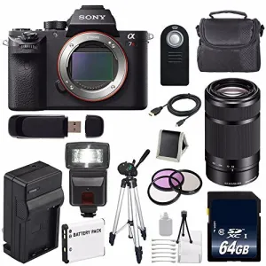 Sony Alpha a7R II Mirrorless Digital Camera (International Model)   Sony E 55-210mm f/4.5-6.3 OSS E-Mount Lens (Black) Pro Bundle