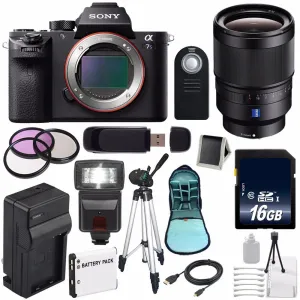 Sony Alpha a7S II a7S Mark II a7SII ILCE7SM2/B Mirrorless Digital Camera (International Model)   Sony Distagon T FE 35mm Lens Bundle