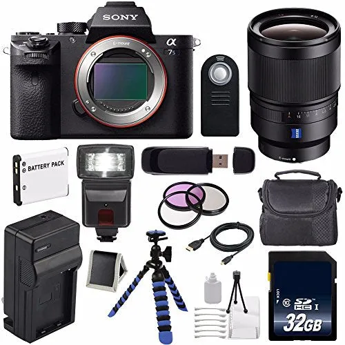 Sony Alpha a7S II a7S Mark II a7SII ILCE7SM2/B Mirrorless Digital Camera (International Model)   Sony Distagon T FE 35mm Lens Extreme Bundle