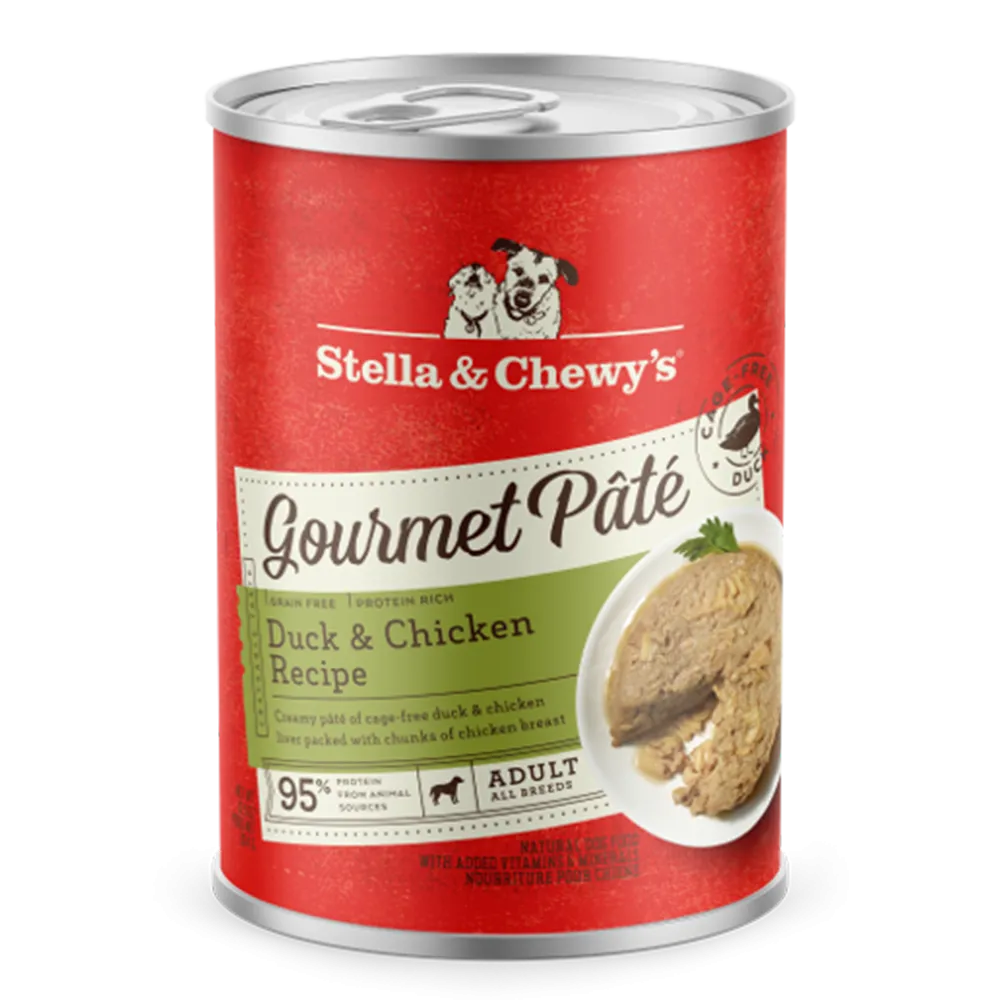 Stella & Chewy's Dog Gourmet Pate Duck & Chicken Recipe 12.5oz