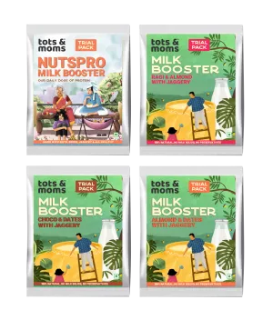 Tots & Moms  Drink Mixes Trial Combo | 4 Packs | 50g each