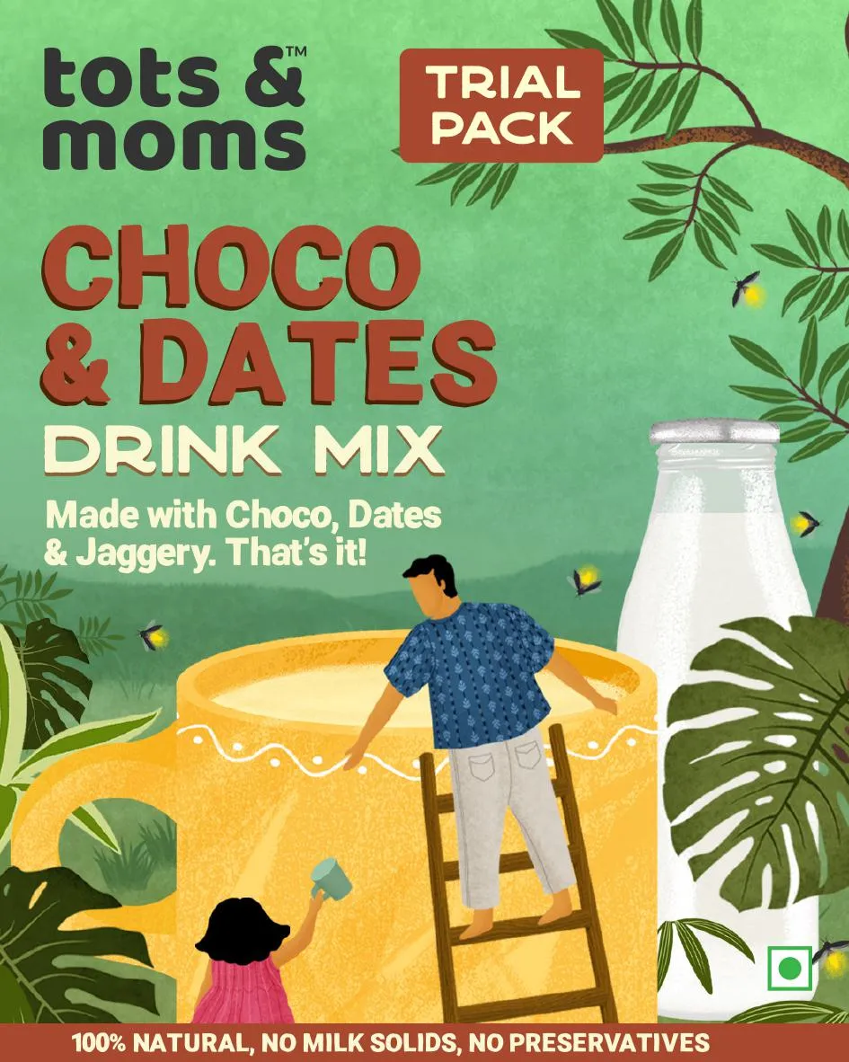 Tots & Moms  Drink Mixes Trial Combo | 4 Packs | 50g each