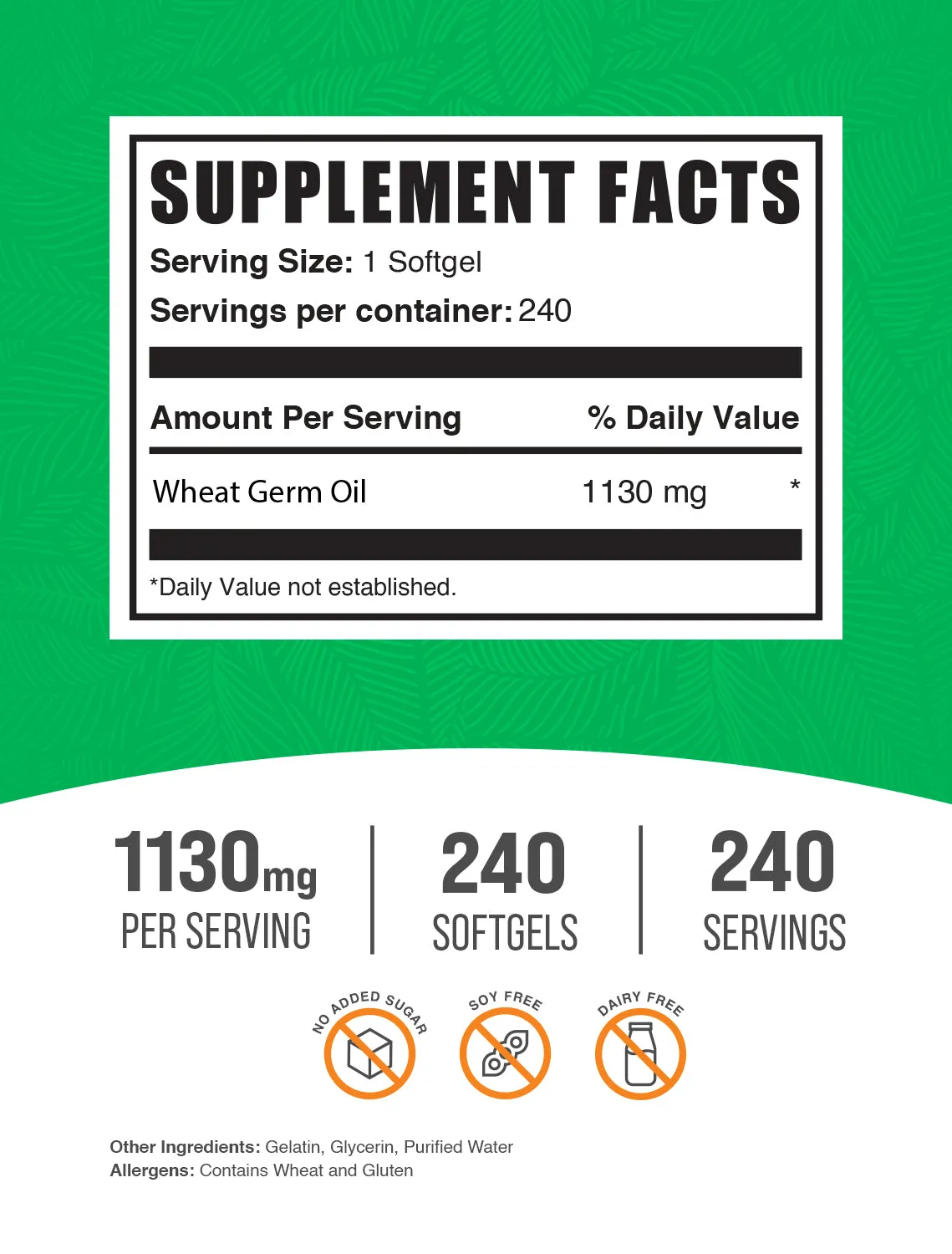 Wheat Germ Oil Softgels