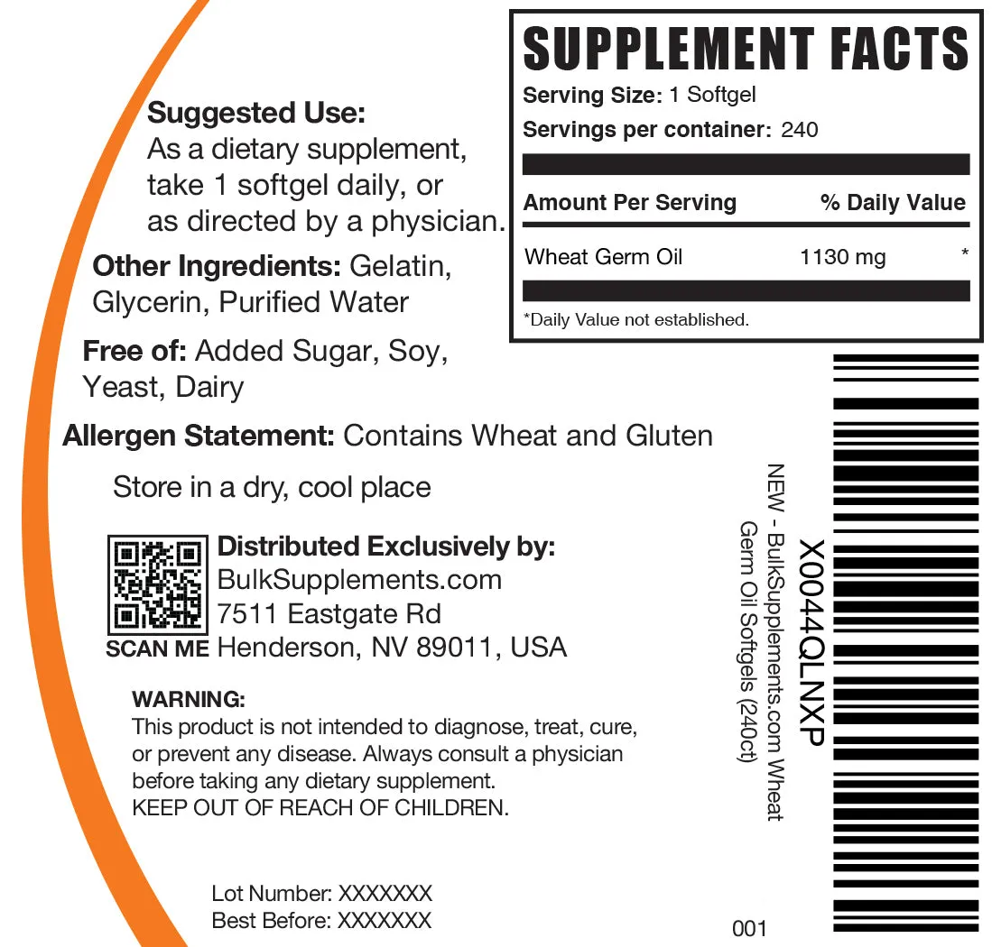 Wheat Germ Oil Softgels